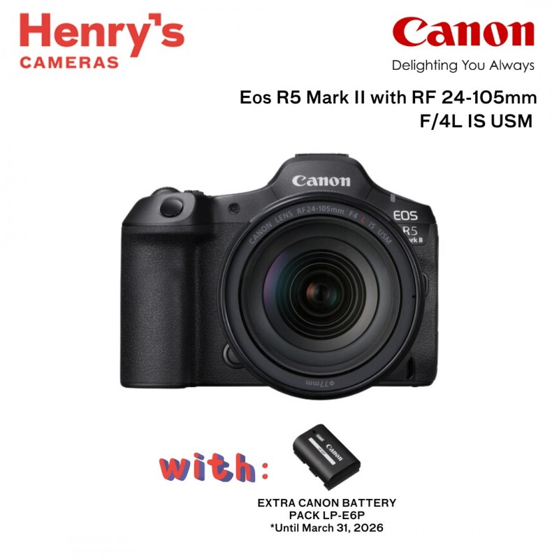 Canon Eos R5 Mark II with 24-105mm F4 Kit Lens